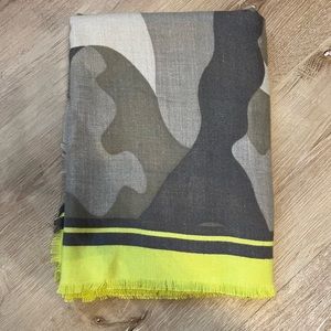 Camp and Neon Green Scarf